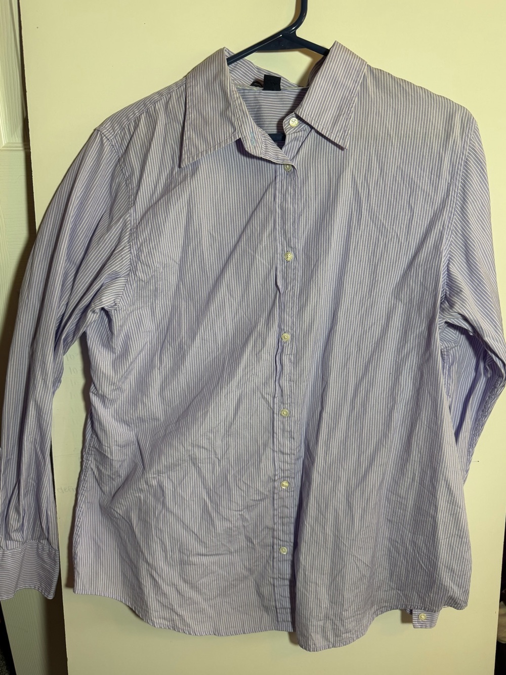 Women’s Classic Light Blue Stripe Button-Down Shirt
